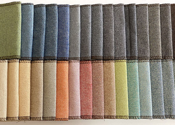 Το ΝΗΜΑ ΕΒΑΨΕ το ύφασμα βαμβακιού λινού υφάσματος πολυεστέρα υφάσματος 100% πολλών χρωμάτων για τον καναπέ επίπλων