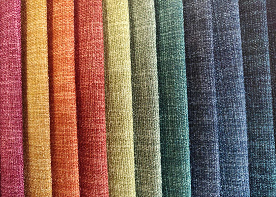 100% ύφασμα βαμβακιού λινού υφάσματος πολυεστέρα πολλών χρωμάτων για τον καναπέ επίπλων