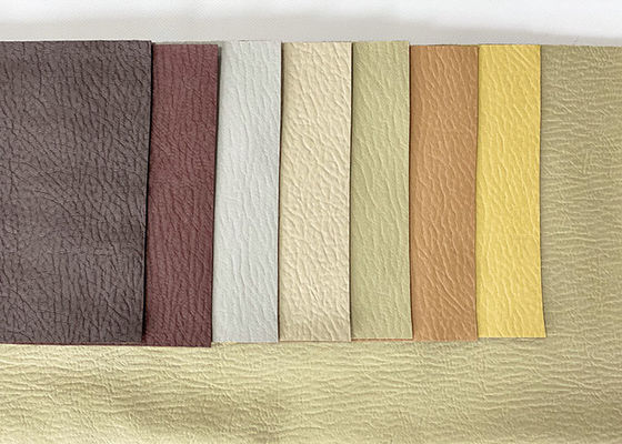 PVC Eco Friendly Upholstery Fabric Faux Leather Anti Mildew