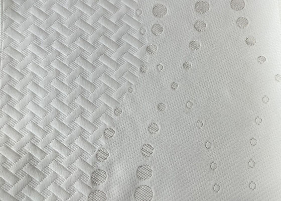 SGS το άσπρο Jacquard βαμβακιού διπλάσιο πολυεστέρα υφάσματος αδιάβροχο πλέκει το ύφασμα
