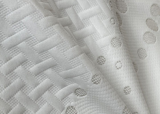 SGS το άσπρο Jacquard βαμβακιού διπλάσιο πολυεστέρα υφάσματος αδιάβροχο πλέκει το ύφασμα