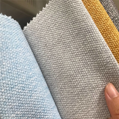 Πυκνωμένο πολυεστέρας στερεό χρώμα υφάσματος 100% καναπέδων λινού σαφούς ύφανσης βαμμένο